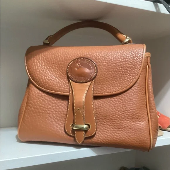 Dooney & Bourke Tan Leather Satchel - Picture 2 of 3